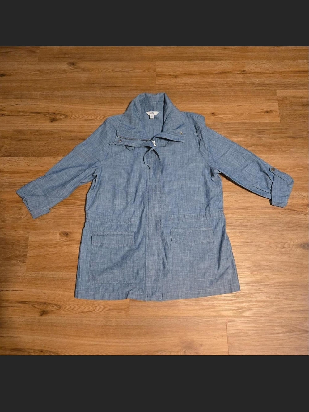 croft & barrow Light Blue Women's Trench Coat